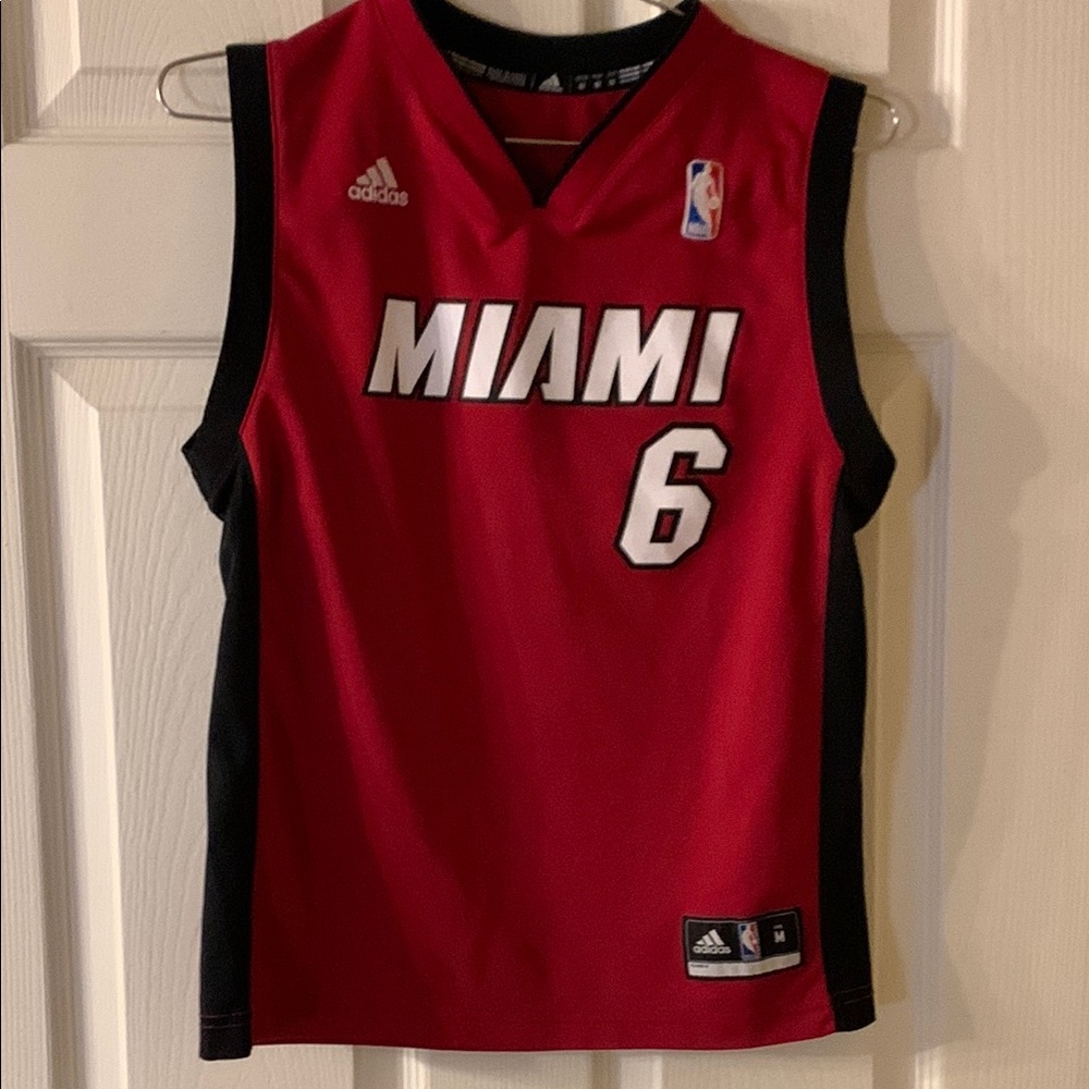 LeBron James Adidas Kids Miami Heat Jersey (BIN M)